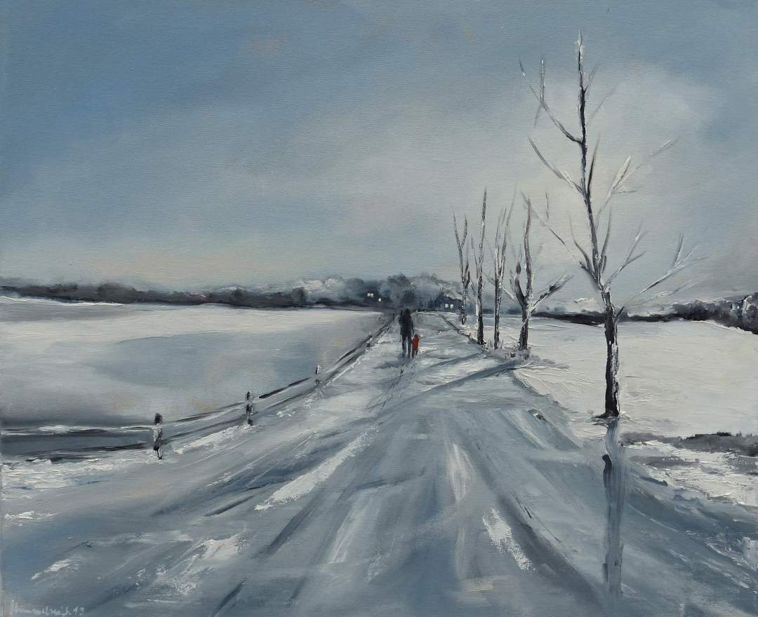 Martina Erichsen Himmelreich Winterlandschaft Angeln