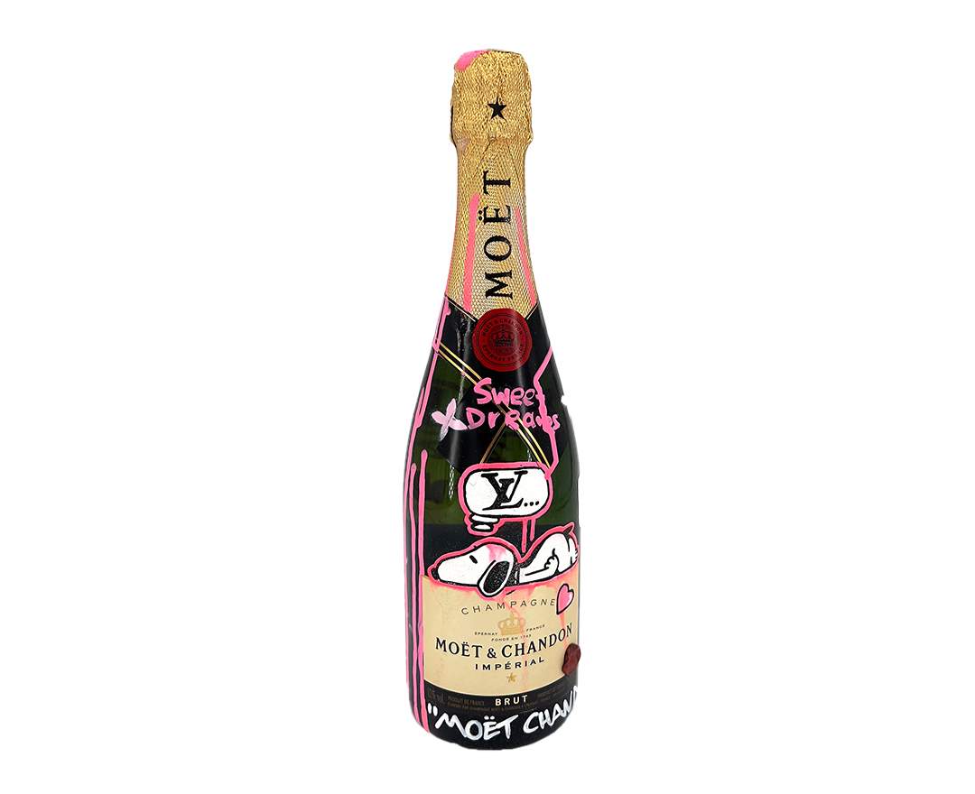 Moët & Chandon Handbemalte Champagner- Flaschen