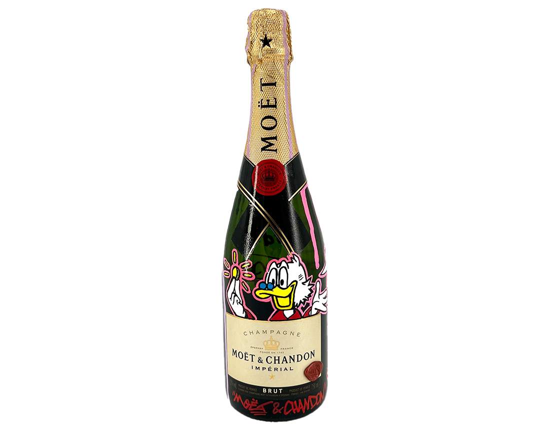 Moët & Chandon - Handbemalte Champagner- Flaschen