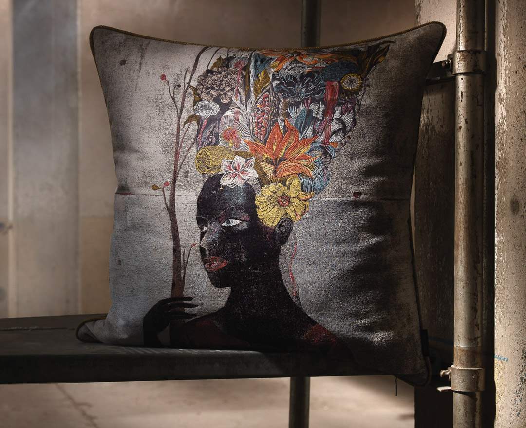 Rohleder Home Collecton Kissen by Olaf Hajek - Black Antoinette - Fb. 03 - 60 x 60 Rohleder Home Collecton Kissen by Olaf Hajek - Black Antoinette - Fb. 03 - 60 x 60