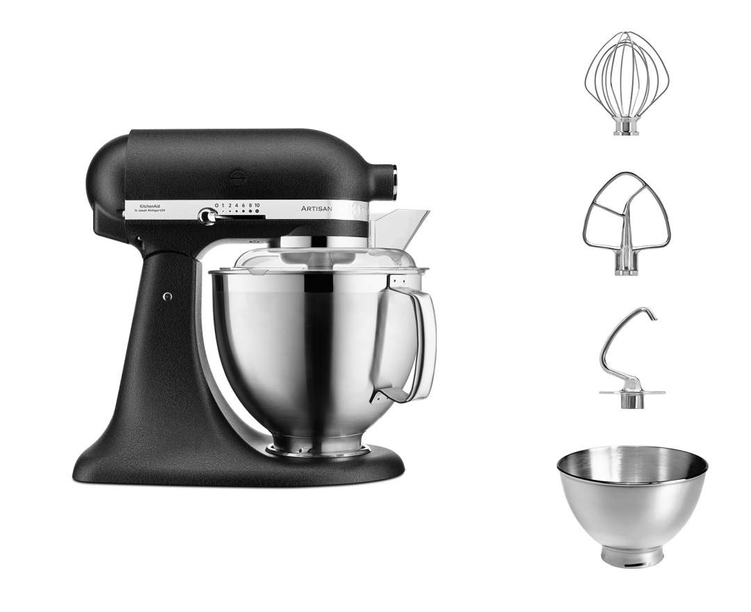 Kitchen Aid - Küchenmaschine 4,8 L Artisan 185er incl. Schnitzelwerk oder Fleischwolf