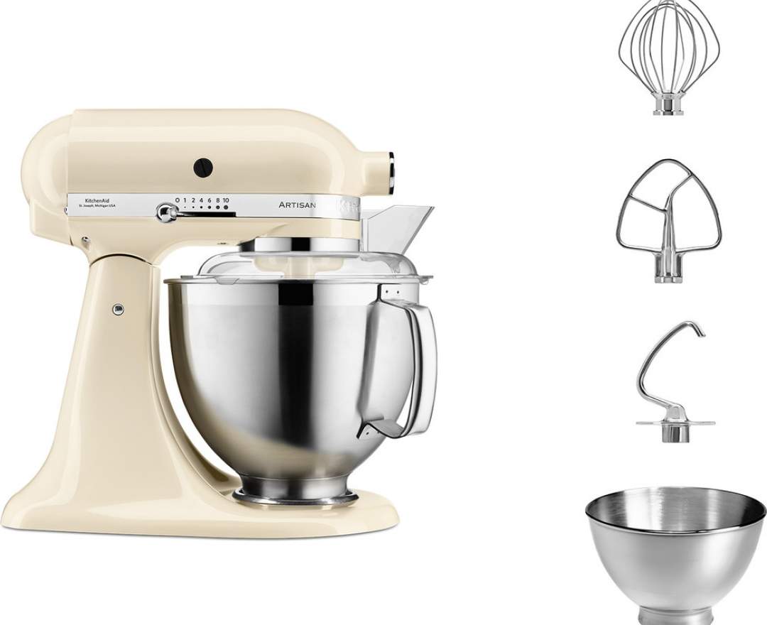 Kitchen Aid - Küchenmaschine 4,8 L Artisan 185er incl. Schnitzelwerk oder Fleischwolf