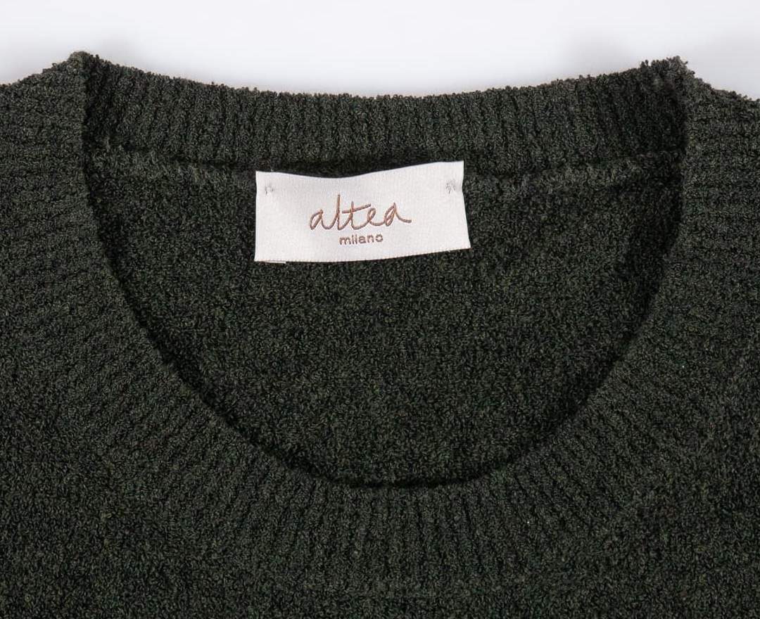 Altea - Altea Ringelstrick-Pullover Oliv