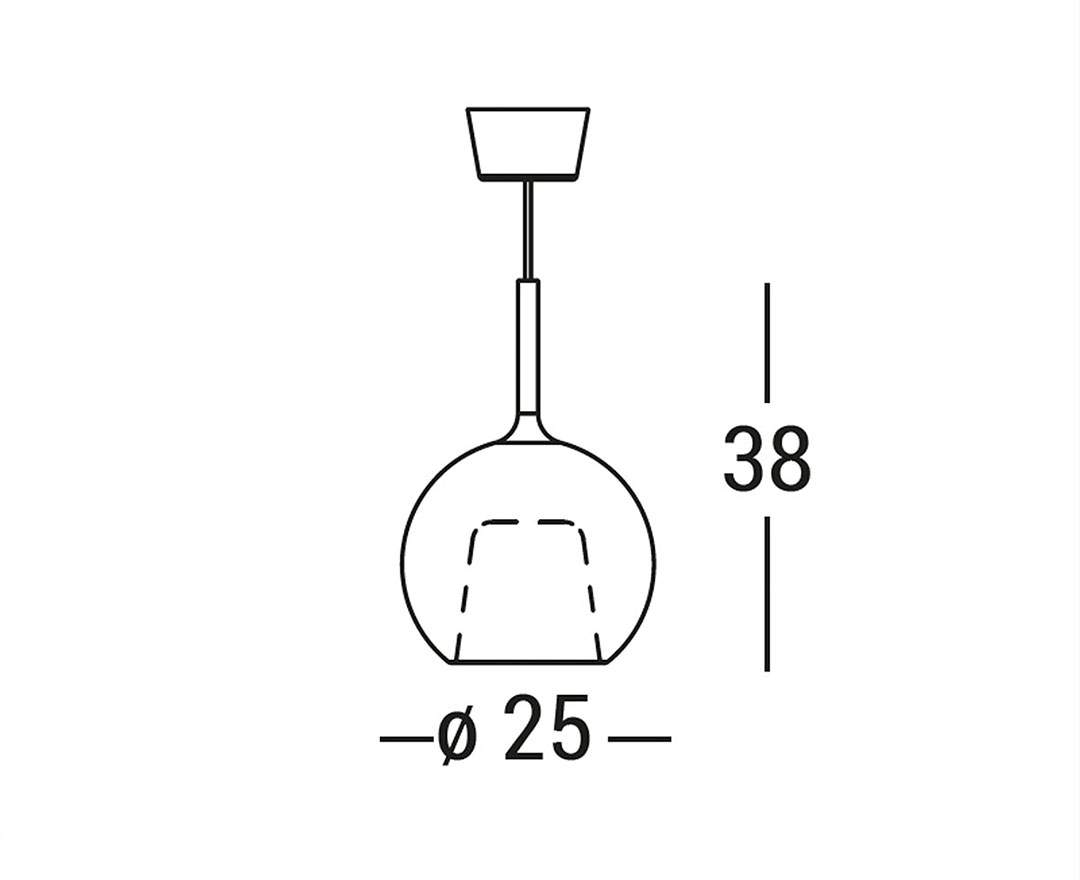 Penta - Glo Medium Pendelleuchte