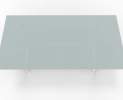 Wagner - W-Table 1100cm x 2200 cm Glasplatte, Gestell Aluminium poliert Thumbnail