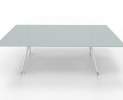 Wagner - W-Table 1100cm x 2200 cm Glasplatte, Gestell Aluminium poliert Thumbnail