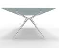 Wagner - W-Table 1100cm x 2200 cm Glasplatte, Gestell Aluminium poliert Thumbnail