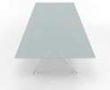 Wagner - W-Table 1100cm x 2200 cm Glasplatte, Gestell Aluminium poliert Thumbnail