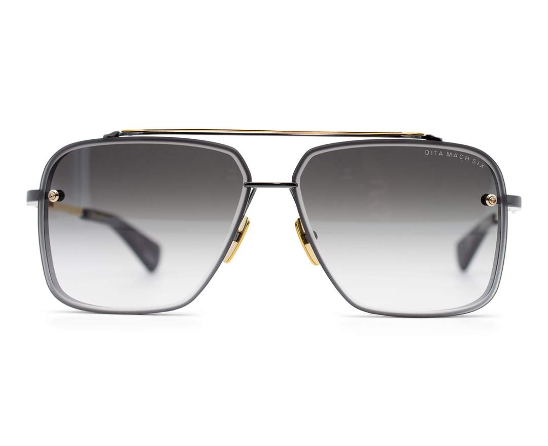 DITA eyewear Mach SIix DTS121-62-05 // Black Gold Titan Doppelsteg