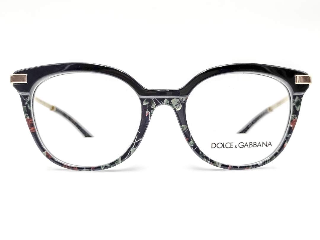 Dolce & Gabbana Elegante Damenbrille mit floralem Design