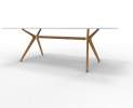 Wagner - W-Table 1100cm x 2200 cm Glasplatte, Eichenholzgestell Thumbnail