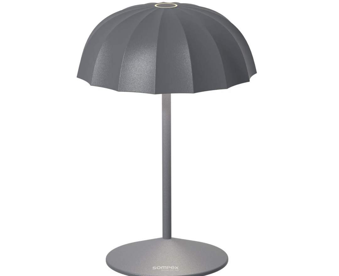 Sompex Sompex Ombrelino, Tischleuchte,Outdoor und Indoor, LED | Akkubetrieben | Aluminium | Dimmbar | Spritzwasserschutz | Anthrazit Sompex Sompex Ombrelino, Tischleuchte,Outdoor und Indoor, LED | Akkubetrieben | Aluminium | Dimmbar | Spritzwasserschutz | Anthrazit