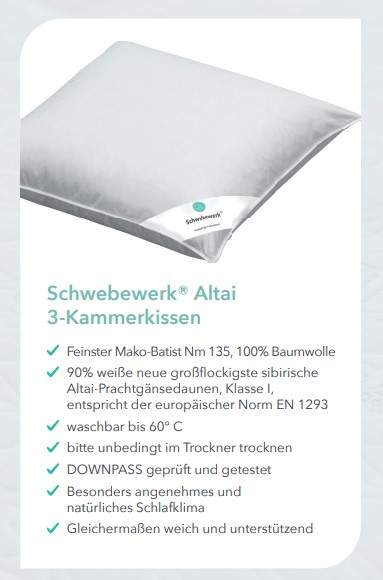 Schwebewerk ® Altai 3- Kammerkissen