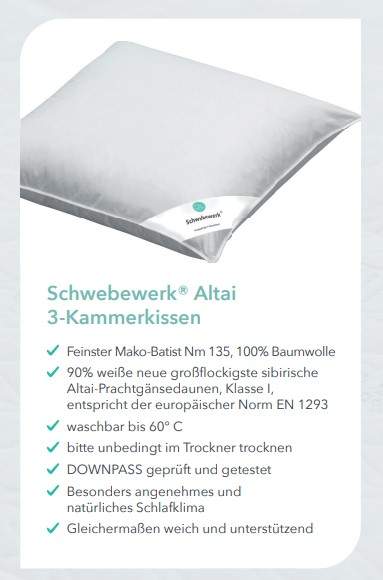 Schwebewerk ® - Altai 3- Kammerkissen