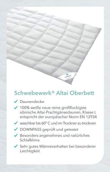 Schwebewerk ® Schwebewerk® Altai Oberbett