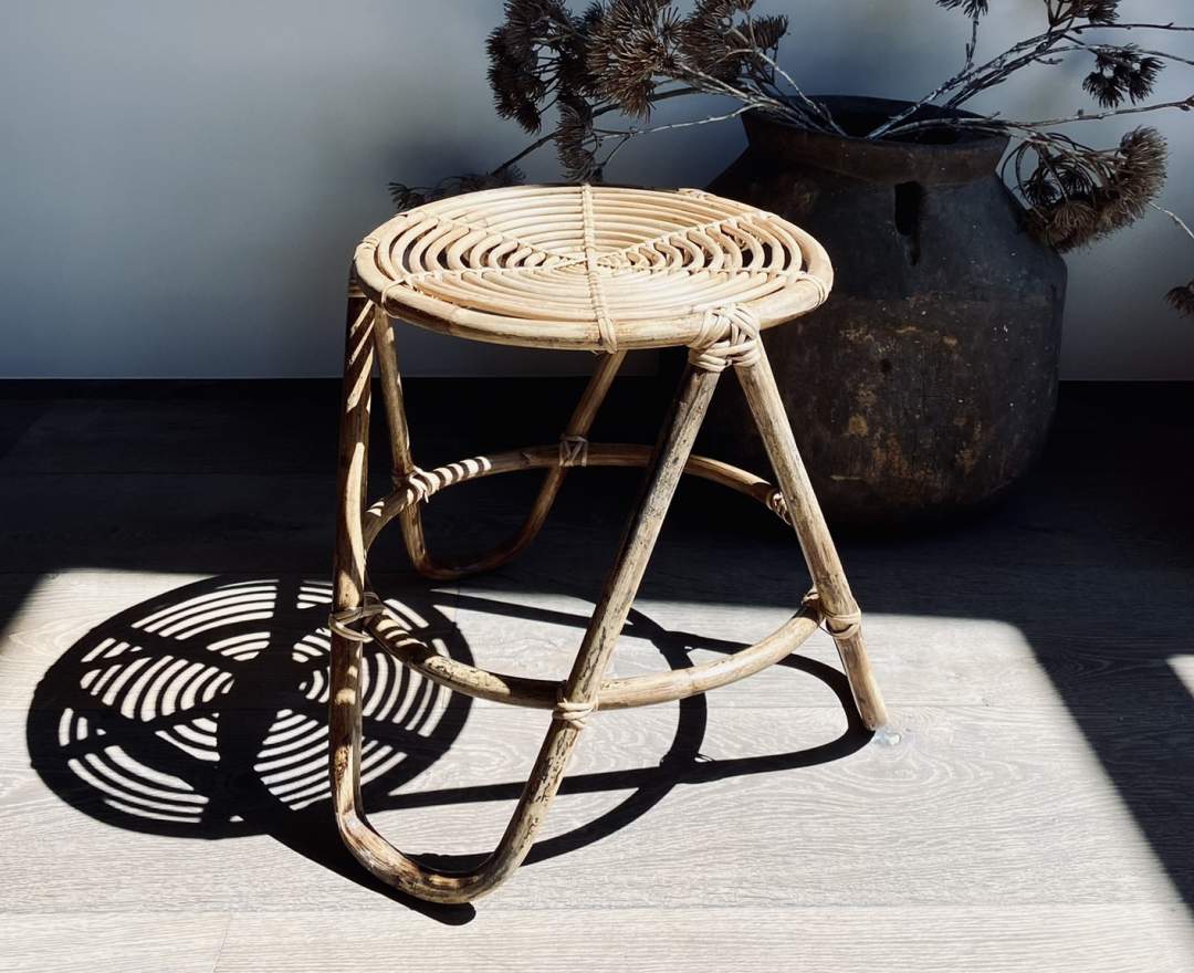 Naturewaves Hocker aus Rattan