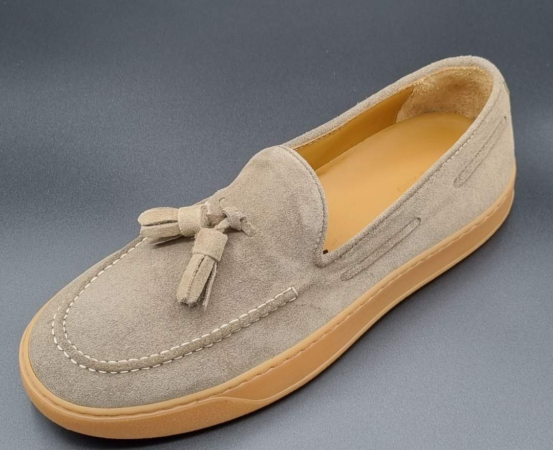 DE FILIPPO uomo Loafer Velours Beige