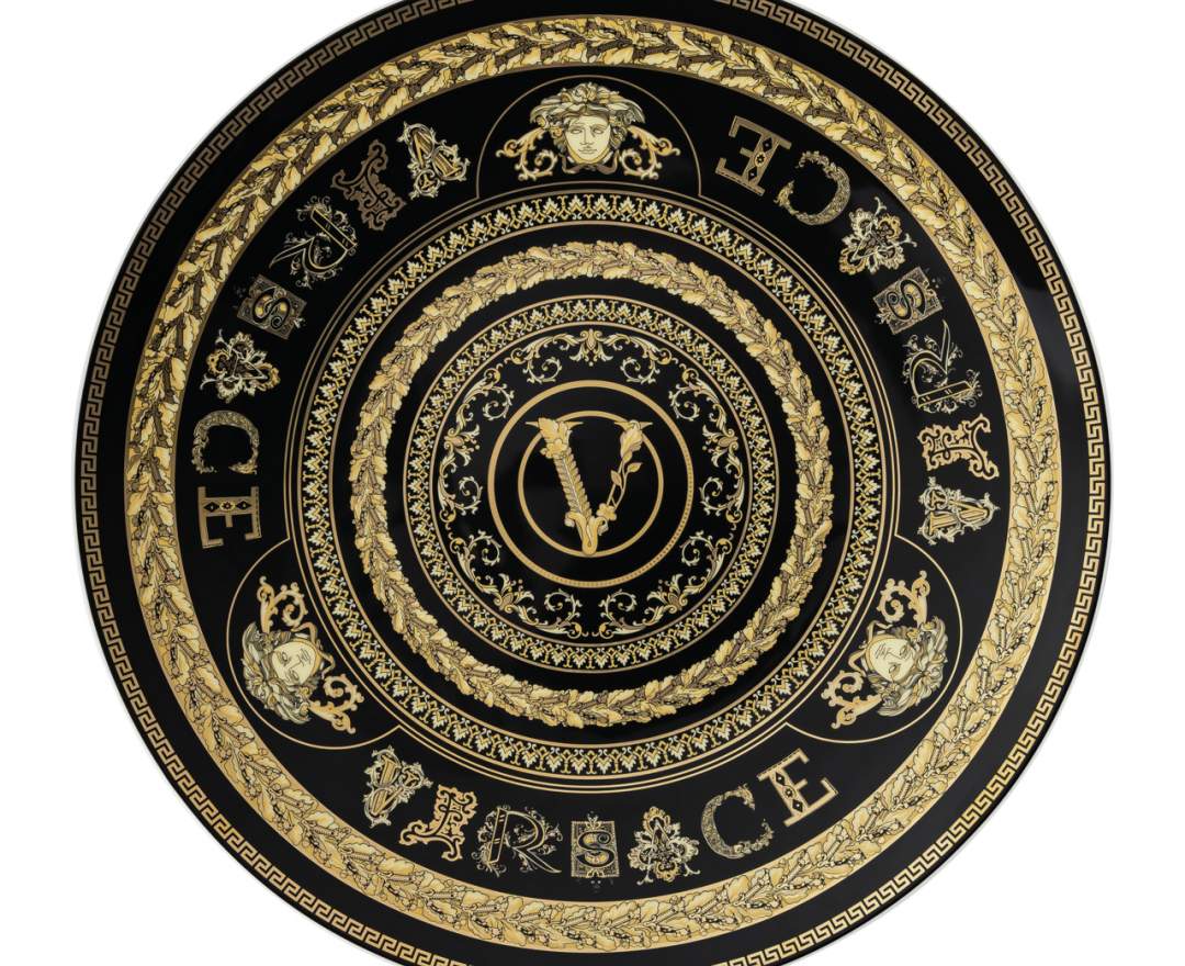 Rosenthal Versace Virtus Gala Black Platzteller 33 cm