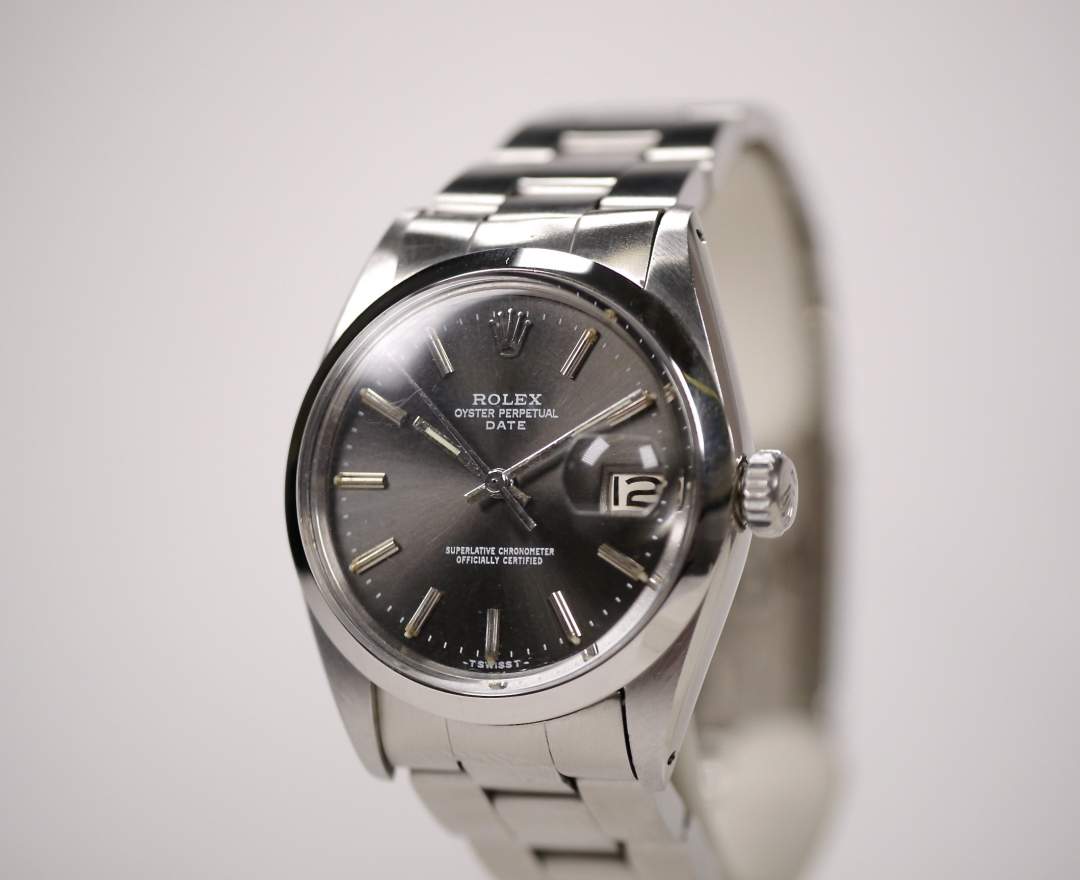 Rolex Oyster Perpetual Date 1500 34mm 1966 inkl. Box