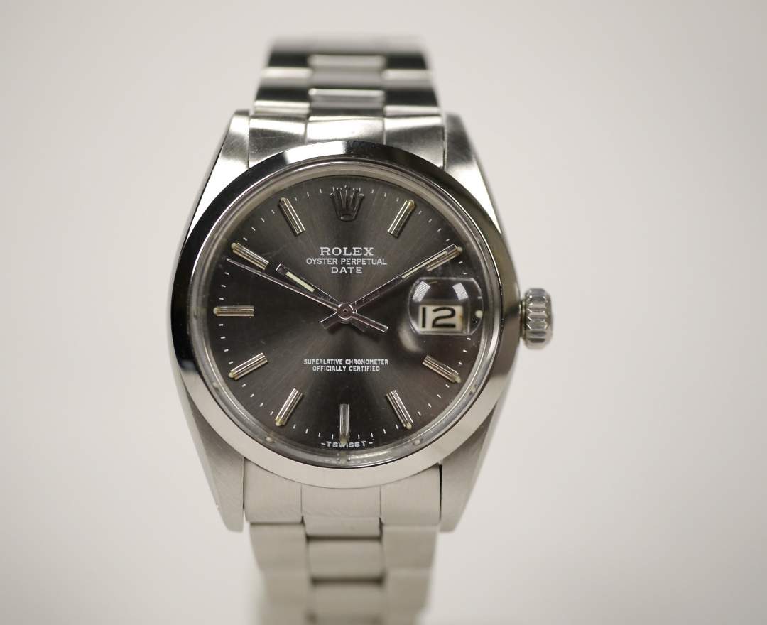 Rolex Oyster Perpetual Date 1500 34mm 1966 inkl. Box