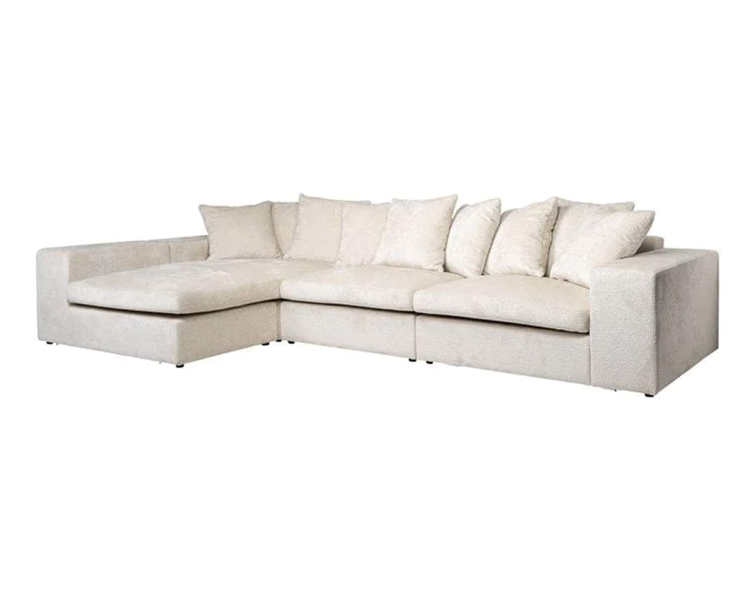 Sofa Couch Alcazar 3-seats + lounge left