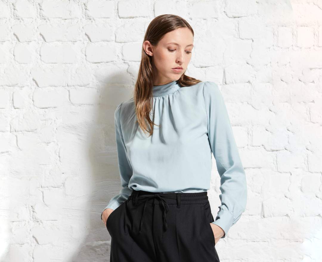 wunderwerk - TENCEL turtleneck blouse