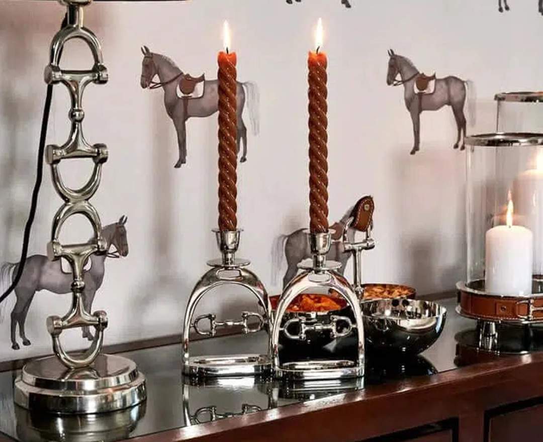 Adamsbro - Kerzenständer Steigbügel Candle Snaffle Bit