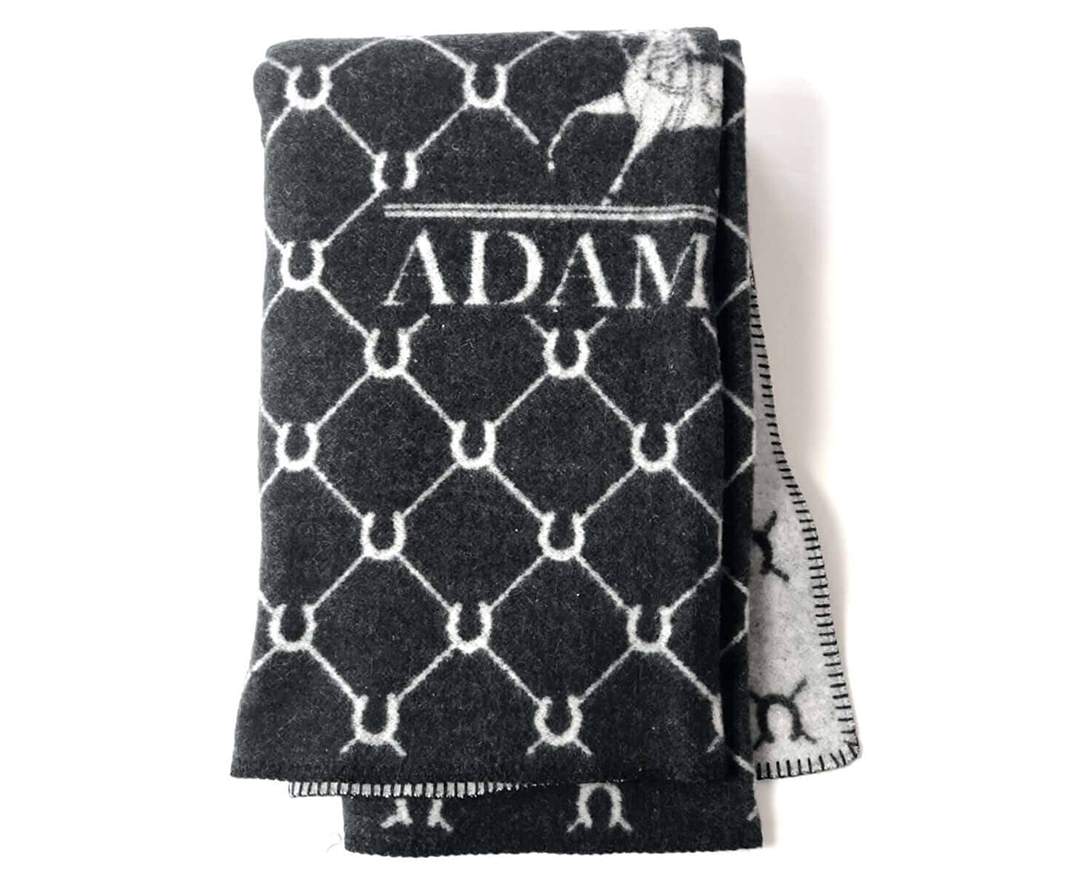 Adamsbro Decke Kaschmir Plaid Pferdedesign Hufeisenmuster Adamsbro Decke Kaschmir Plaid Pferdedesign Hufeisenmuster