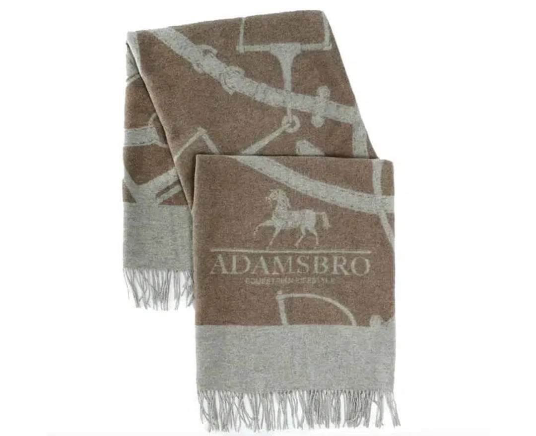 Adamsbro - Decke Kaschmir Plaid Snaffle Bit Pferdedesign