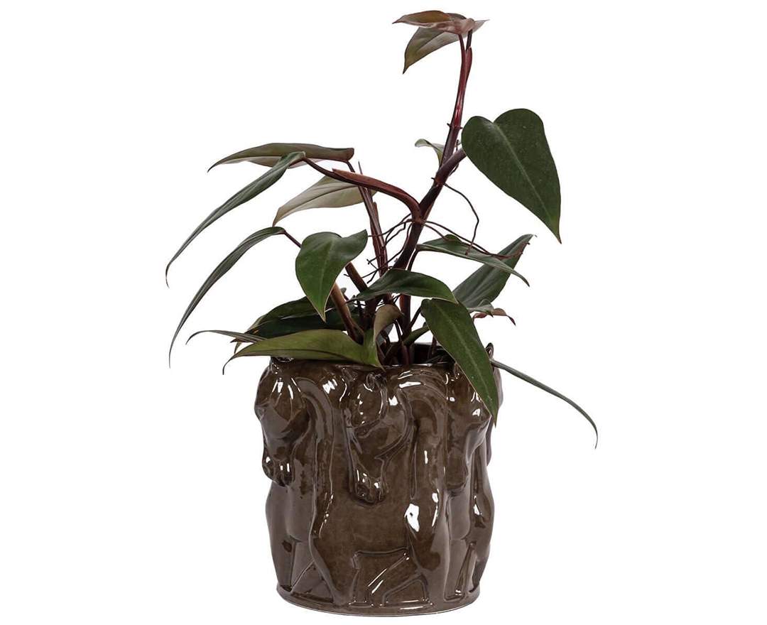 Adamsbro - Vase Blumentopf tanzende Pferde Flower Pot