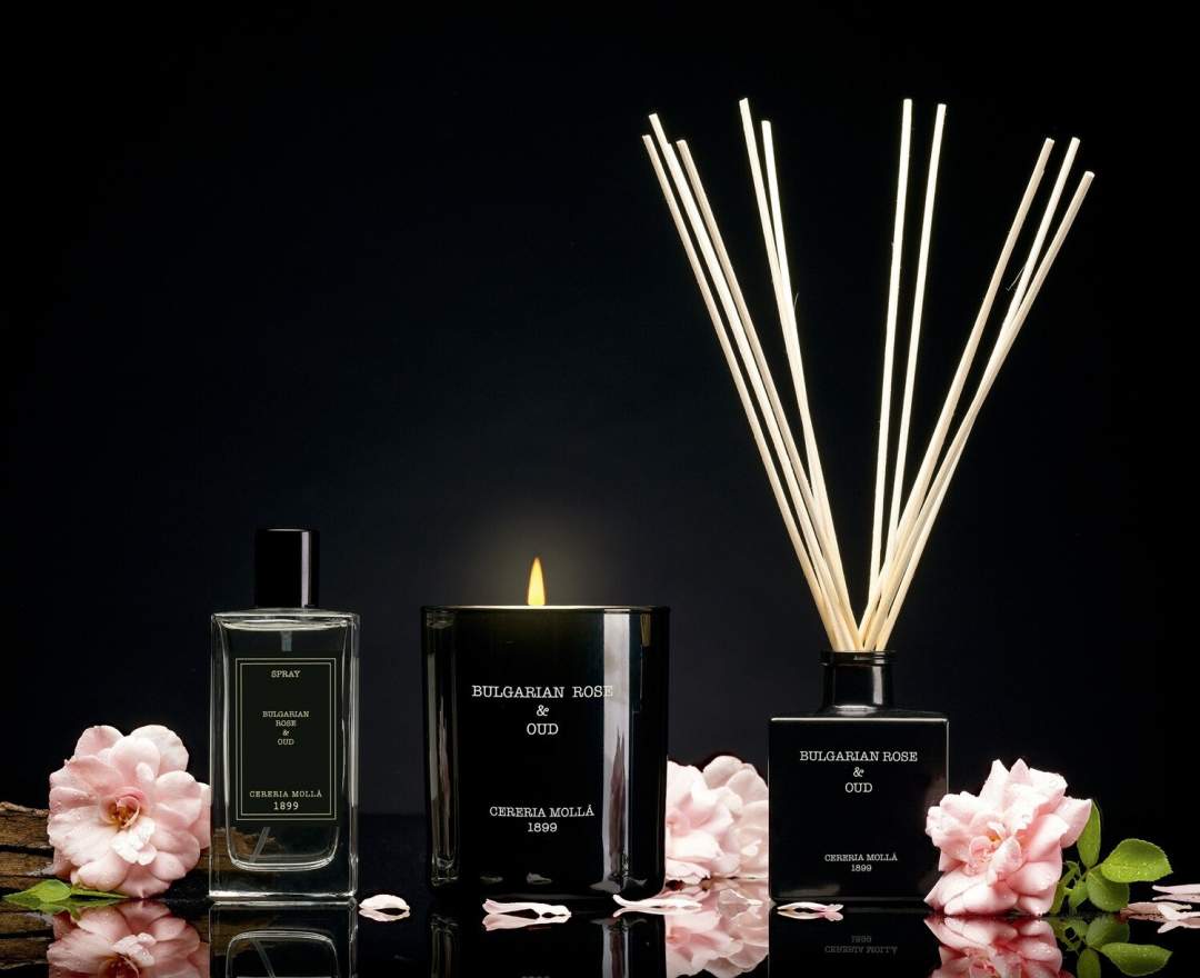 Cereria Molla - Premium Reed Diffuser Bulgarian Rose & Oud