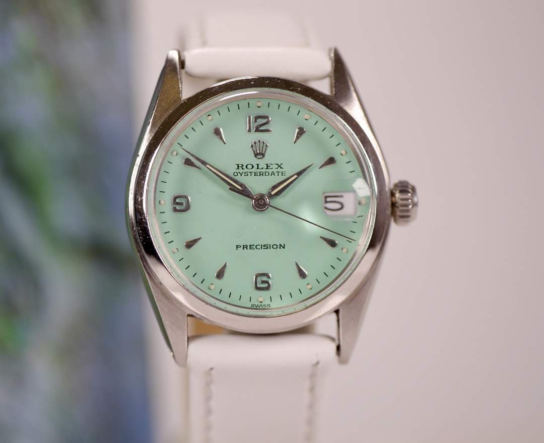 Rolex Rolex Oysterdate Midsize Turquoise 31mm 6066 1961 inkl. Box