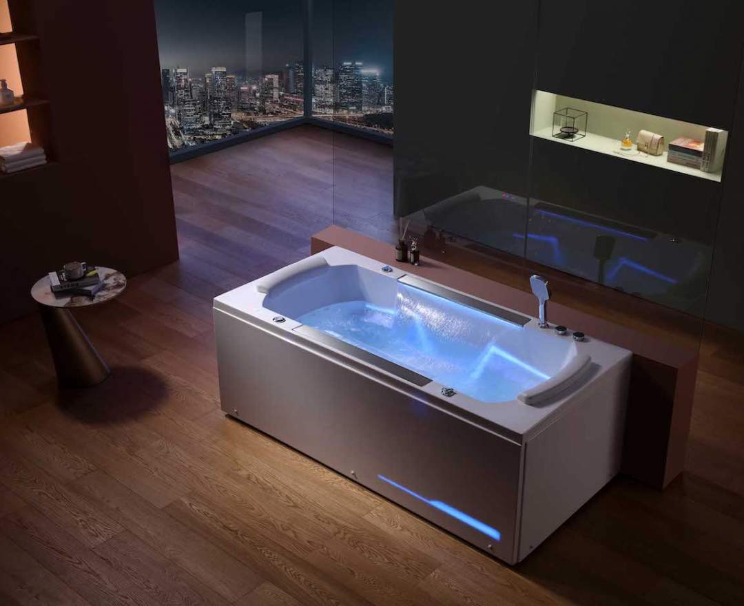 SPAVIDA® Whirlpool Badewanne Zara Whirlsystem Deluxe