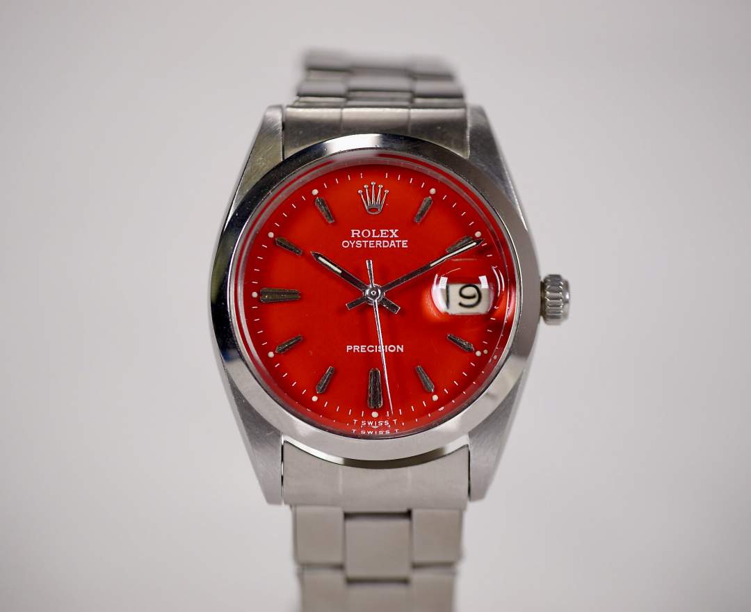 Rolex - Rolex Oysterdate Precision 6694 Rot 34mm 1966 inkl. Box