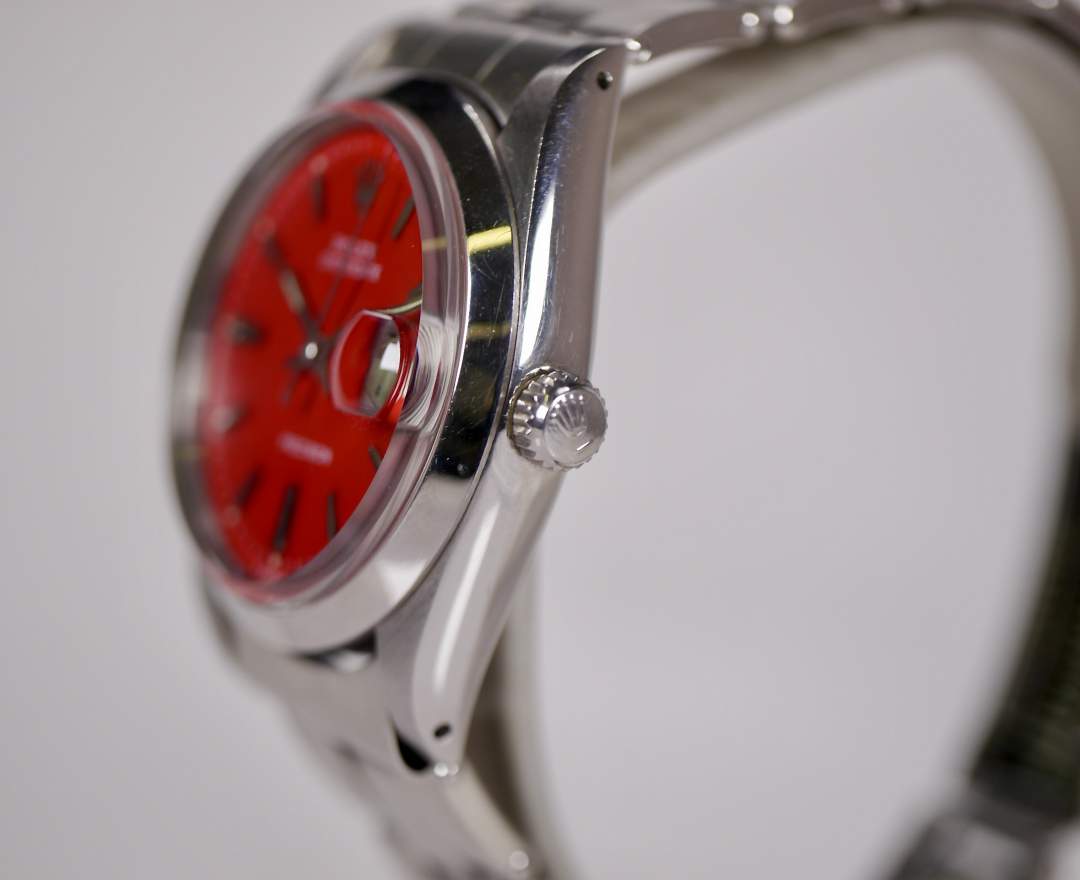 Rolex Oysterdate Precision 6694 Rot 34mm 1966 inkl. Box