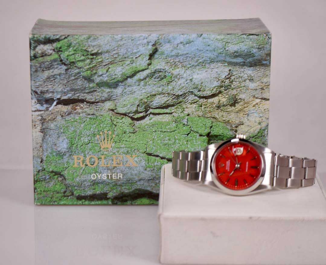 Rolex Oysterdate Precision 6694 Rot 34mm 1966 inkl. Box