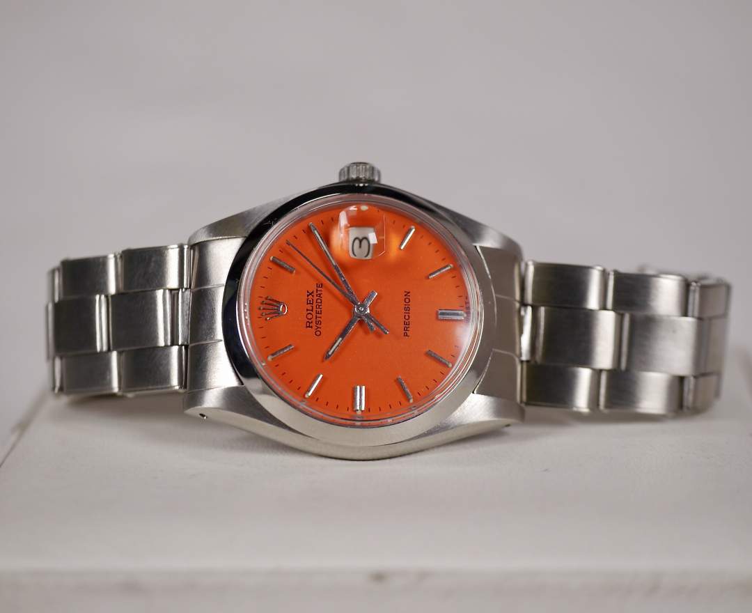 Rolex - Rolex Oysterdate Precision 6694 Orange 34mm 1974 inkl. Box