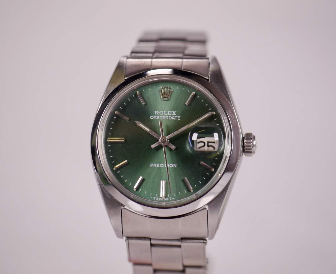 Rolex - Rolex Oysterdate Precision 6694 Grün 34mm 1968 inkl. Box