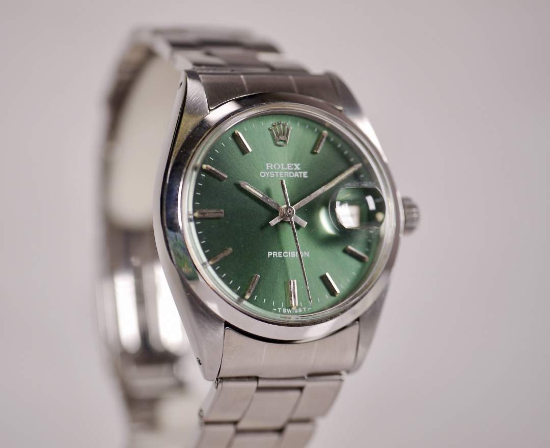Rolex - Rolex Oysterdate Precision 6694 Grün 34mm 1968 inkl. Box