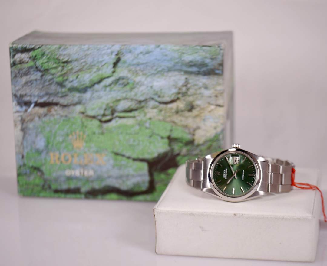 Rolex - Rolex Oysterdate Precision 6694 Grün 34mm 1968 inkl. Box