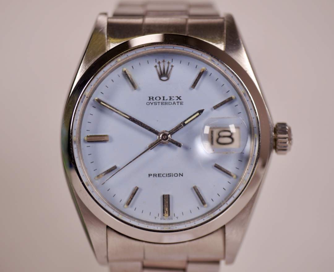 Rolex - Rolex Oysterdate Precision 6694 Baby Blue 34mm 1970 inkl. Box