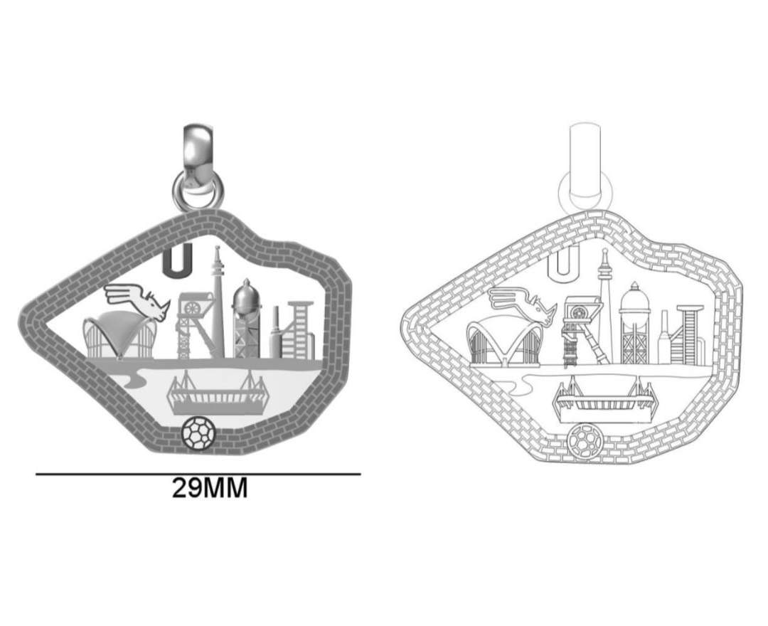 Goldschmiede Willeke - Dortmund Anhänger in 925 Silber