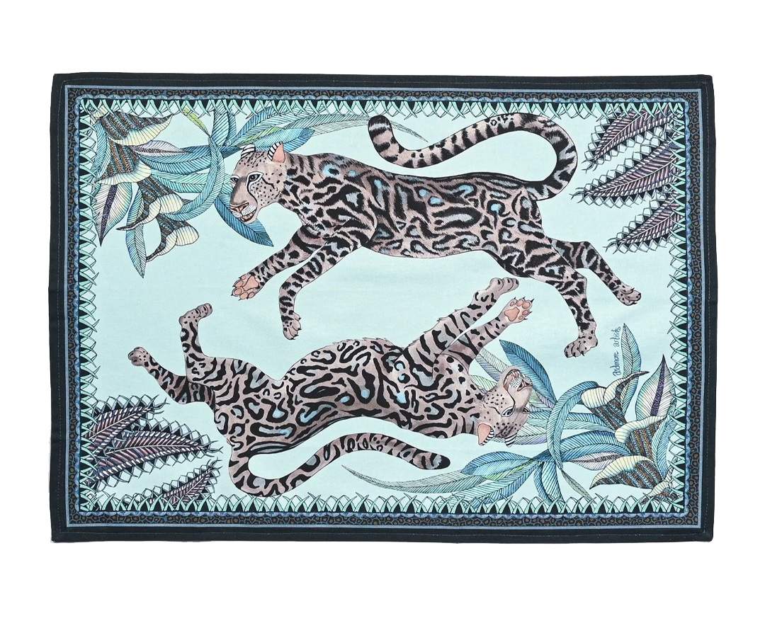 Ardmore Ardmore, Geschirrtuch Cheetah Kings Mist, Südafrika, 50x70cm Ardmore Ardmore, Geschirrtuch Cheetah Kings Mist, Südafrika, 50x70cm