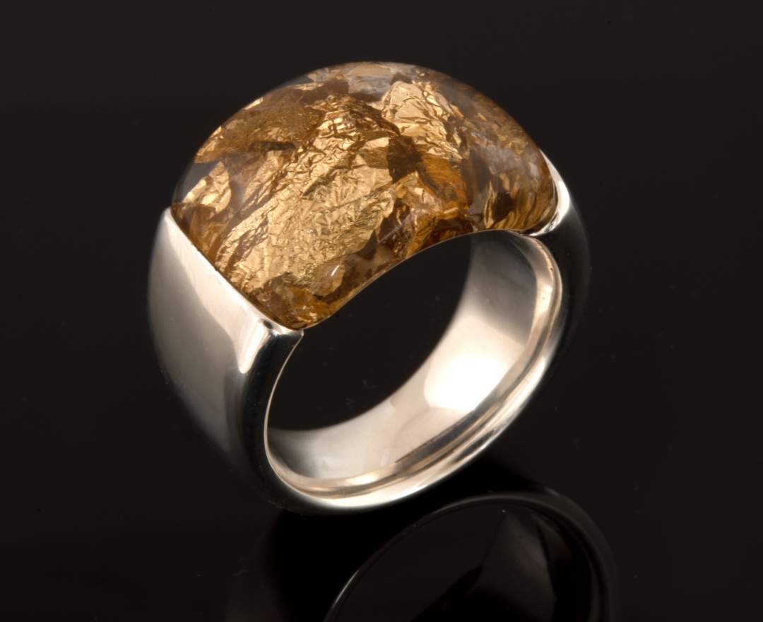 Accento acCENTO Ring FIOCCHI Gold in Braun