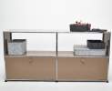 USM Haller - Sideboard mit 2 Schubladen und 2 offenen Fächern beige Thumbnail