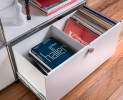 USM Haller - Sideboard mit Klappe und Schublade reinweiss Thumbnail