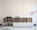 USM Haller - Sideboard mit 3 Klappen und offenen Fächern reinweiss Thumbnail