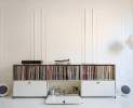 USM Haller - Sideboard mit 3 Klappen und offenen Fächern reinweiss Thumbnail