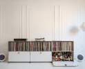 USM Haller - Sideboard mit 3 Klappen und offenen Fächern reinweiss Thumbnail