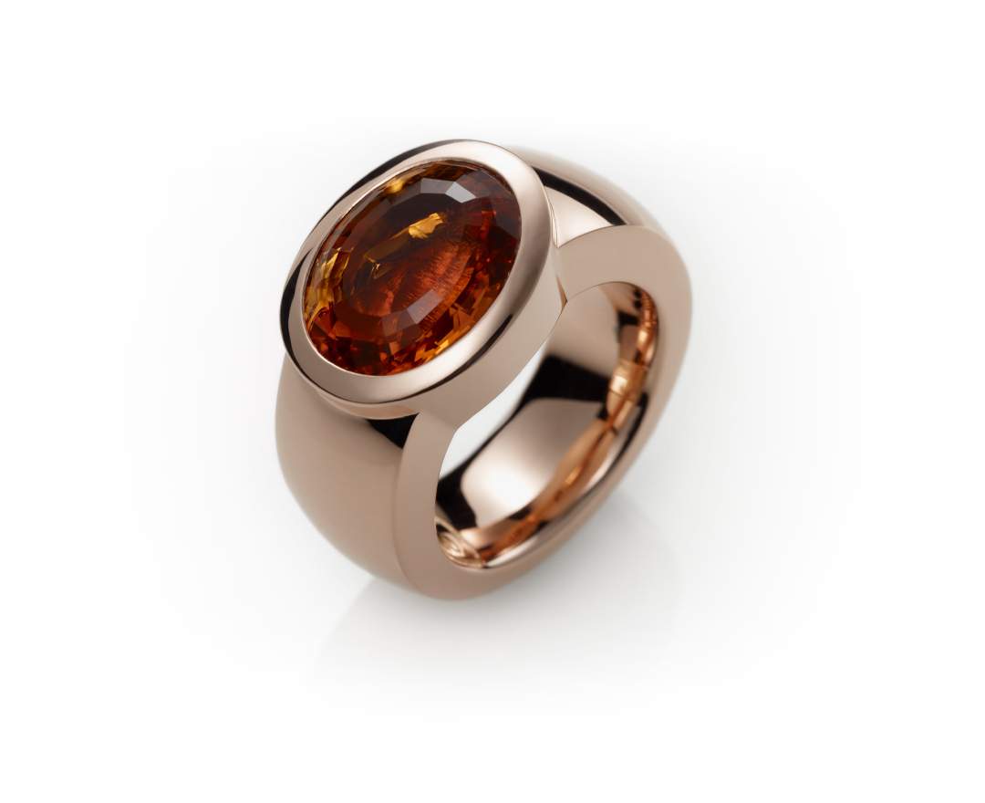 YORK Jewellery Crown Ring - Citrine